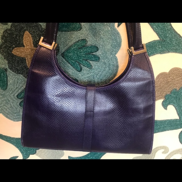 RARE Gucci Purple lizard leather Jackie O bag - Picture 4 of 8
